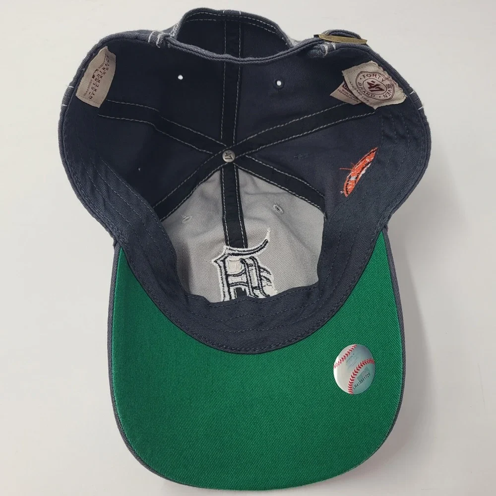 Detroit Tigers Hat Strapback 47 Brand Clean Up Gray Blue MLB Spring Training Men